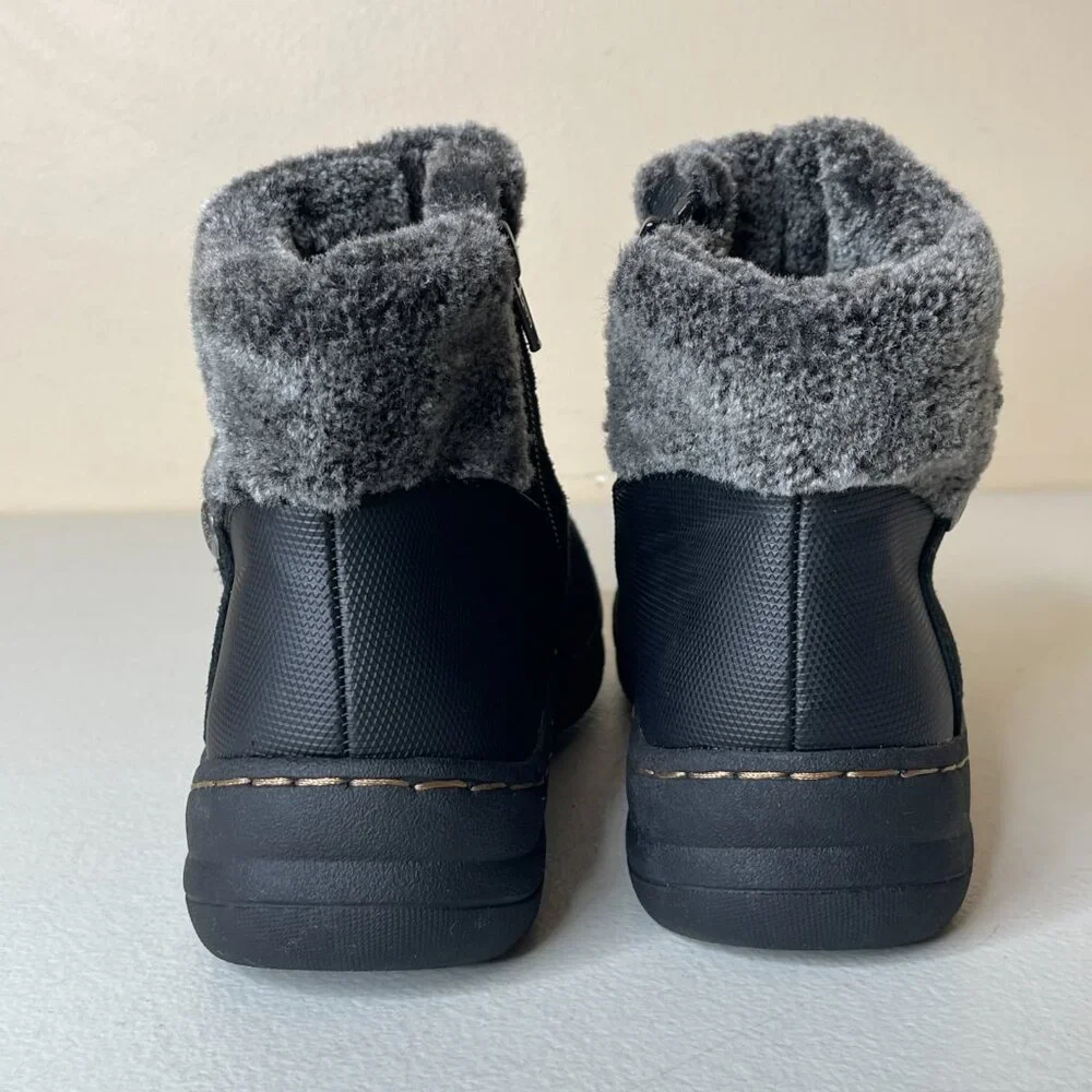 Baretraps Alick Black Slouchy Suede Winter Booties Size 6.5